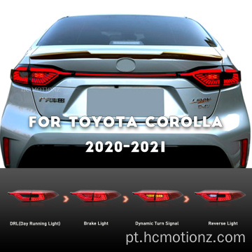 HCMOTIONZ 2020-2021 Toyota Corolla traseira lâmpadas traseiras